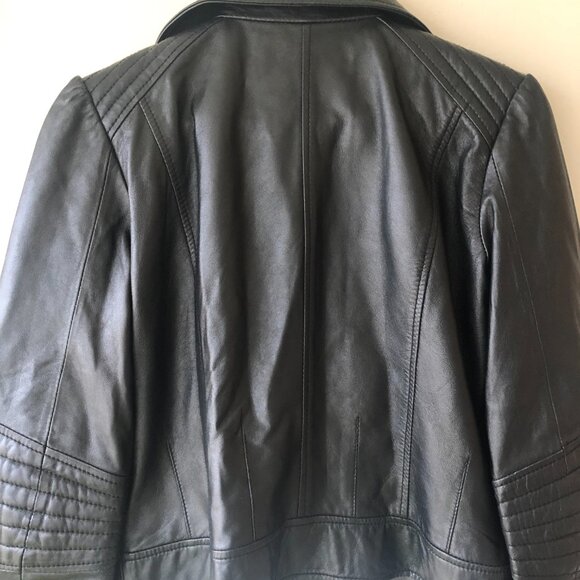 Black leather APART jacket - Picture 4 of 11